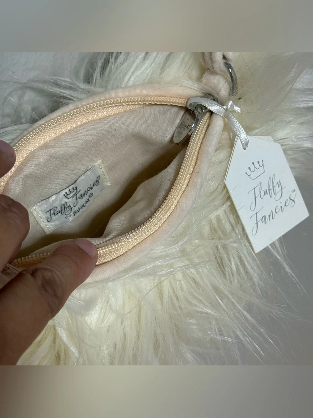 Jellycat London Fancy Princess Swan Fluffy Plush Tiara Fancies Bag
